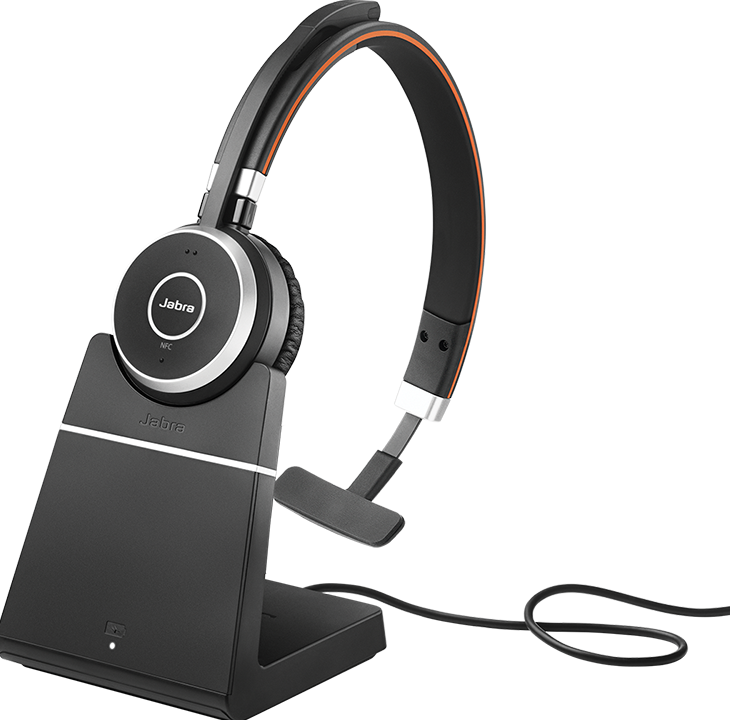 Jabra Evolve 65SE MS Mono + Stand - Bluetooth Headset
