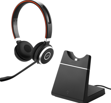 Jabra Evolve 65SE UC Stereo + Stand - Bluetooth Headset