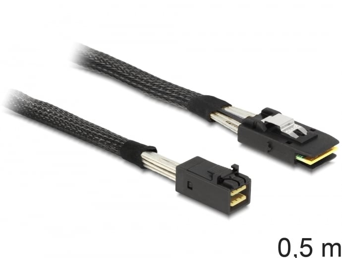 Delock Cable Mini SAS HD SFF-8643 > Mini SAS SFF-8087 - SAS interne