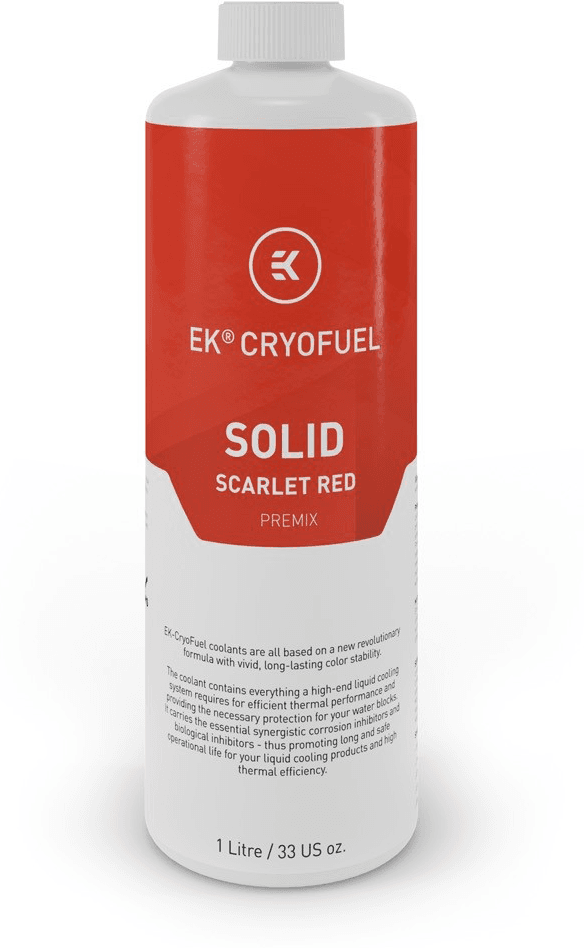 EKWB EK-CryoFuel Solid Scarlet Red - Koelvloeistof - 1000 ml - Rood