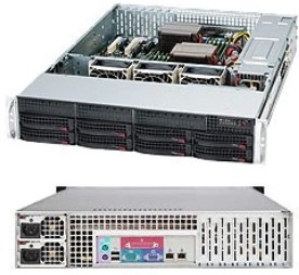 SUPER MICRO Server Geh 2U/1x800W/8x3.5"" SC825 TQC-R802LPB