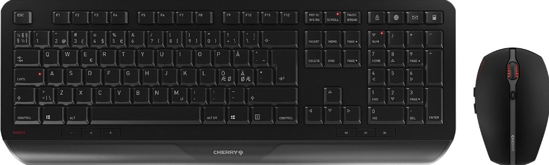 CHERRY Gentix Desktop - Toetsenbord en muis set - USB - draadloos -