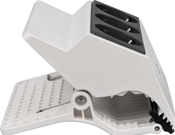 Brennenstuhl stekkerdoos klembaar 3-voudig (Stekkerdoos bureau klem met 3m kabel klembreedte 5cm met hogere contactbescherming) wit/antraciet