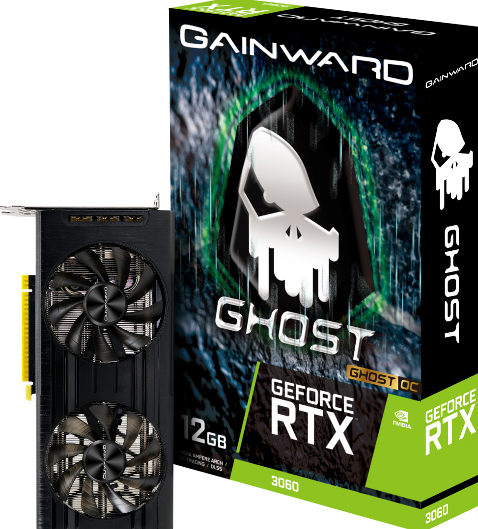 GAINWARD GeForce RTX 3060 Ghost OC - Videokaart - 12GB GDDR6 - PCI-e