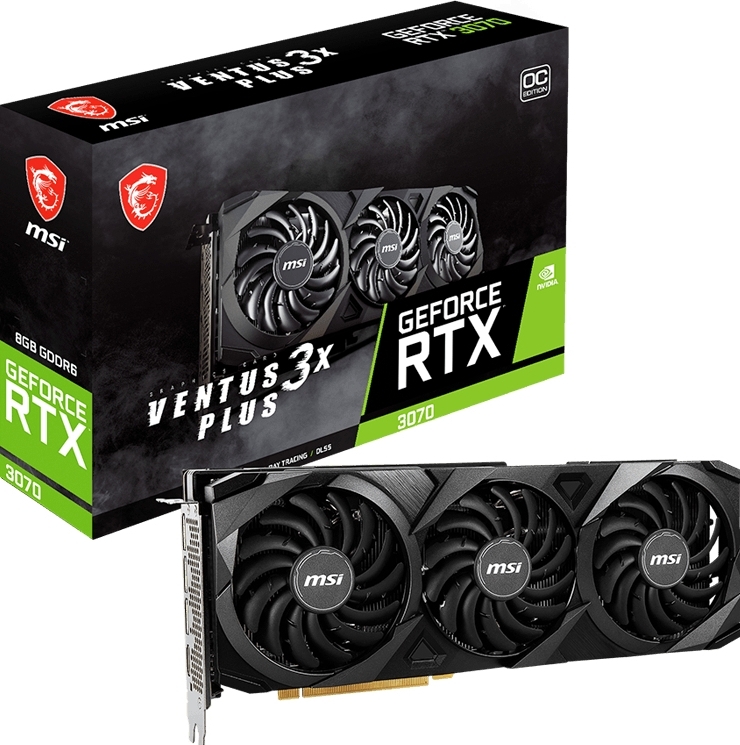 MSI GeForce RTX 3070 Ventus 3X Plus 8G OC LHR - Videokaart