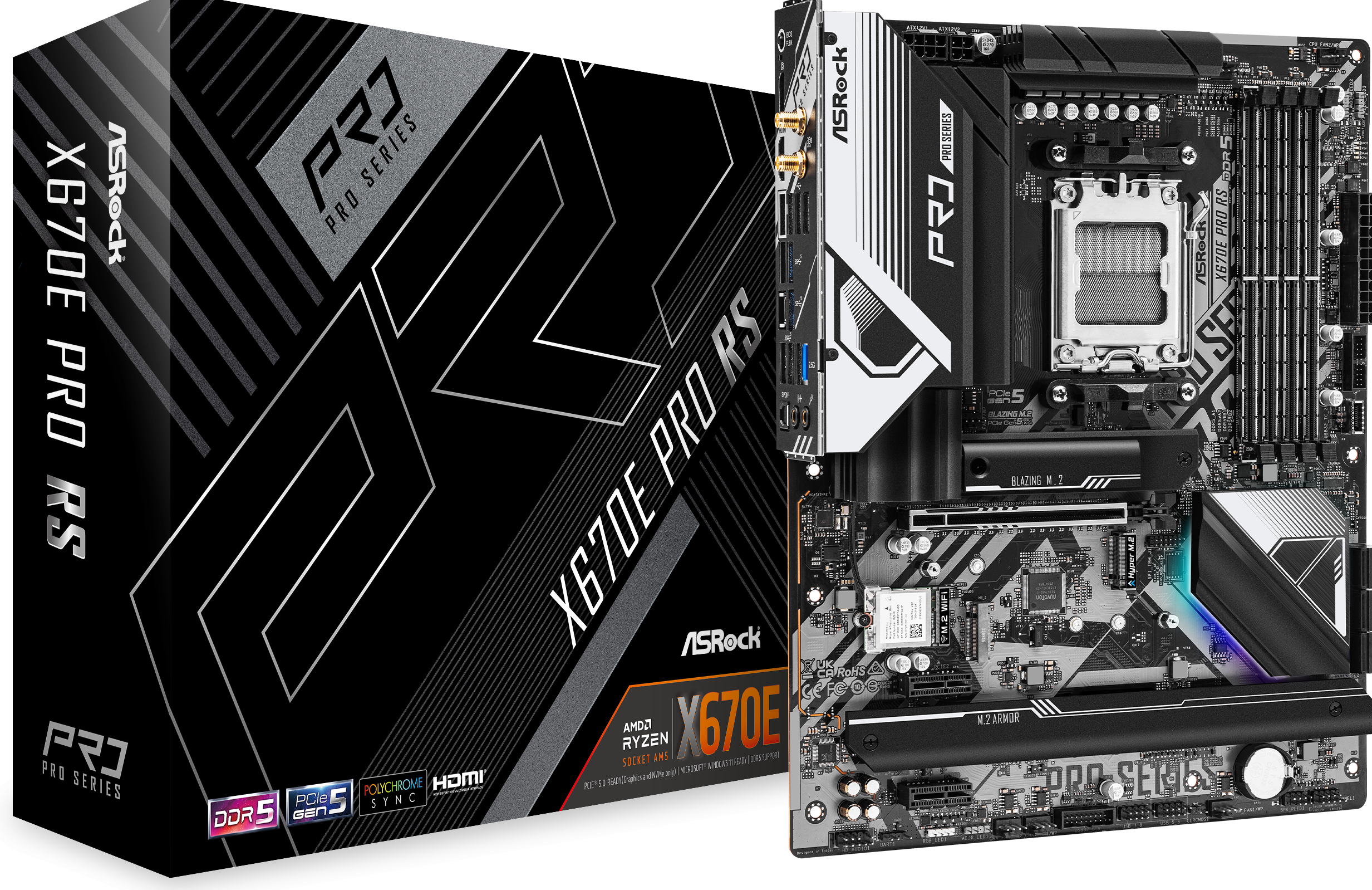 ASROCk X670E Pro RS - Moederbord