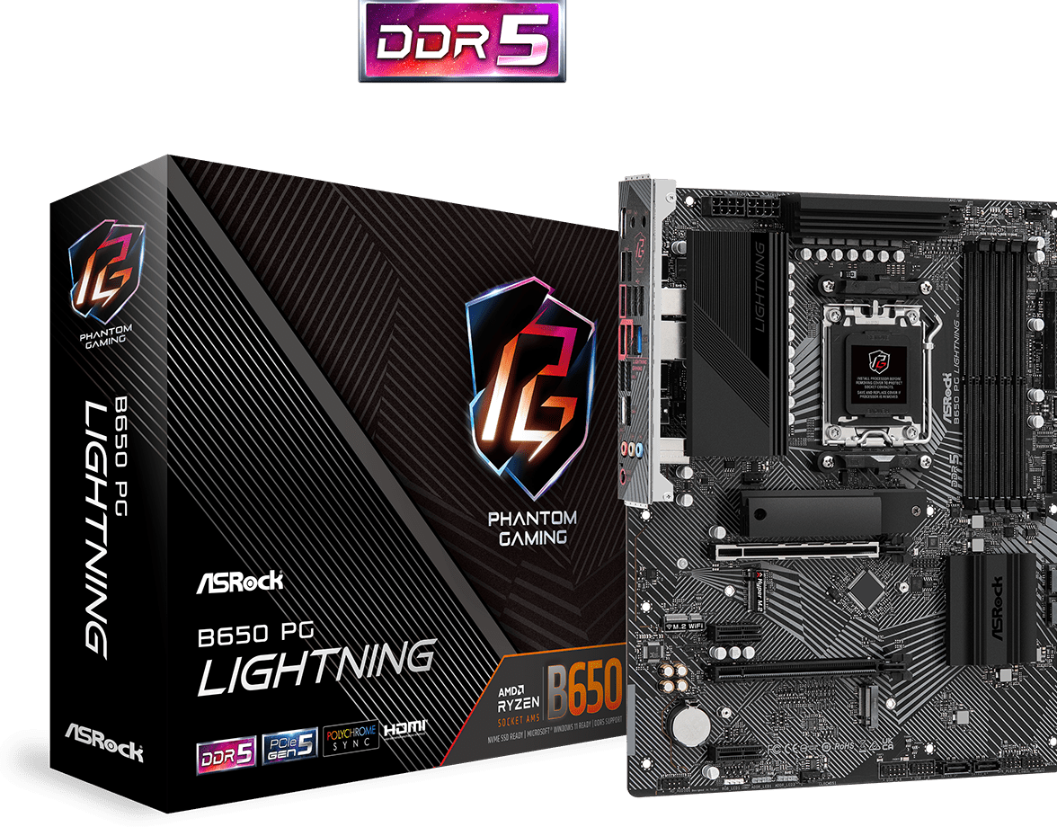 ASROCK B650 PG Lightning - Moederbord