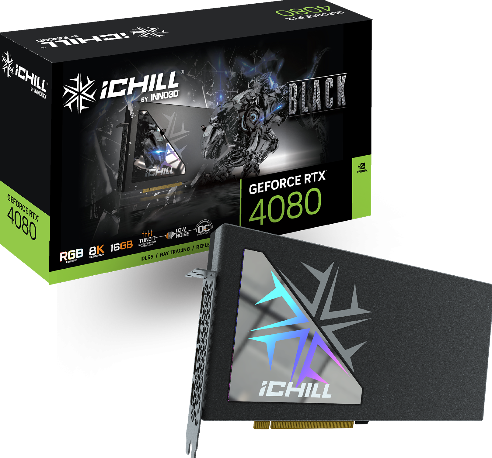 INNO3D GeForce RTX 4080 iChill Black - Videokaart