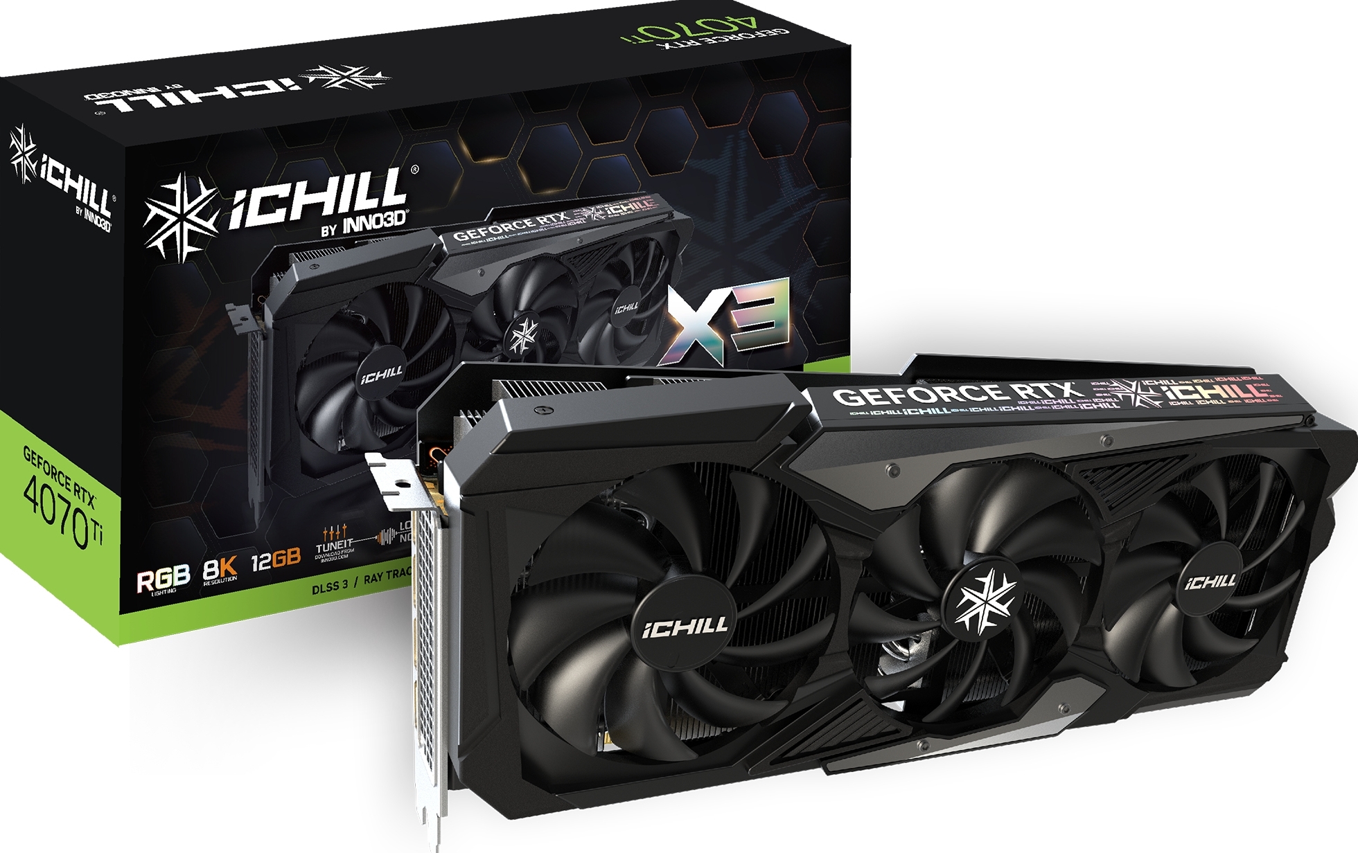 Inno3D GeForce RTX 4070 Ti iChill X3 - Videokaart