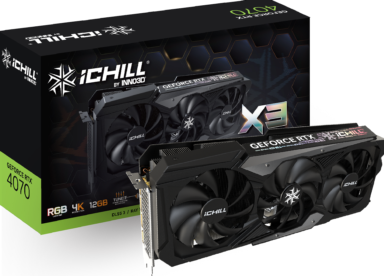 INNO3D GeForce RTX 4070 iChill X3 - Videokaart