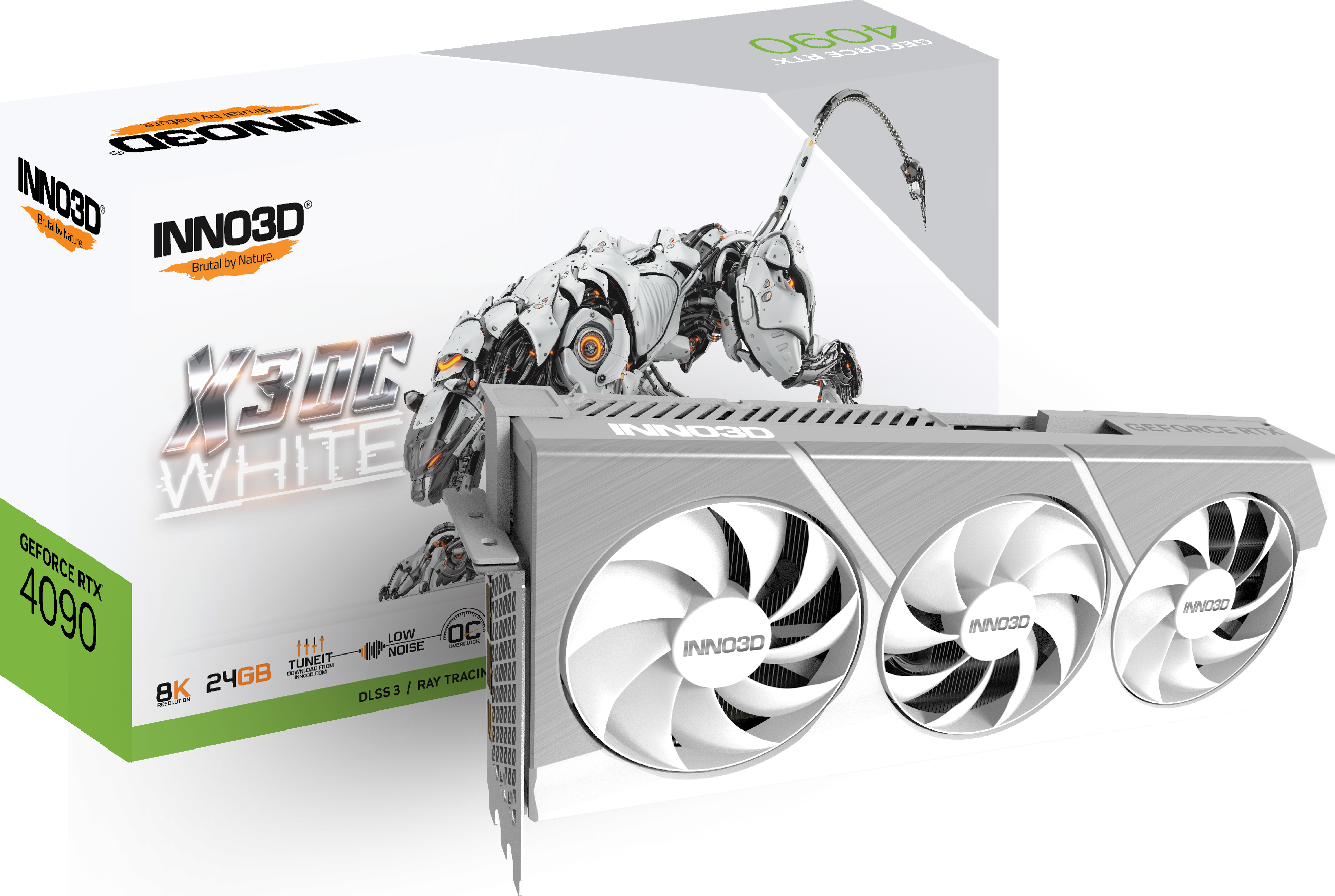 INNO3D GeForce RTX 4090 X3 OC WHITE - Videokaart