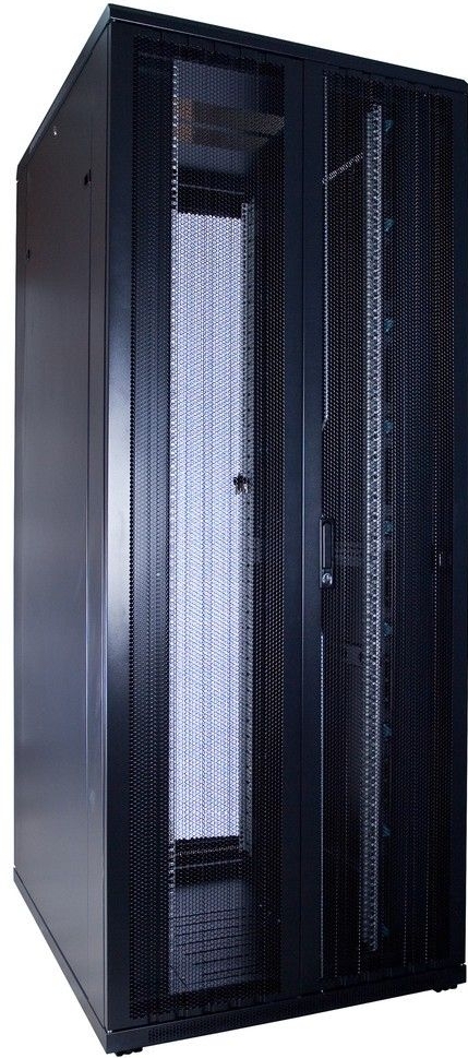 42U serverkast met dubbele geperforeerde voor- en achterdeuren 800x1000x2000mm (BxDxH)