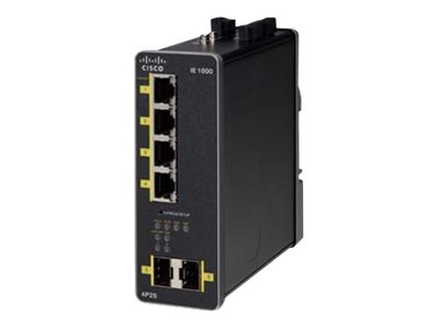Cisco IE 1000-4P2S-LM Managed Gigabit Ethernet (10/100/1000) Power over Ethernet (PoE) Zwart