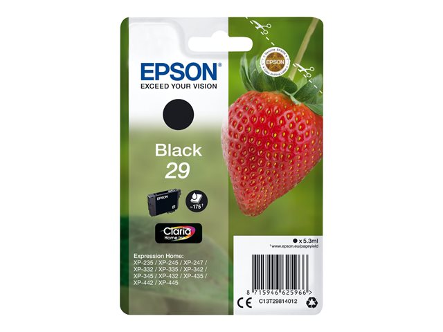 EPSON 29 - 5.3 ml - zwart - origineel - blister - inktcartridge -