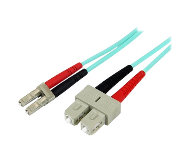 STARTECH .com 5m Fiber Optic Cable - 10 Gb Aqua - Multimode Duplex