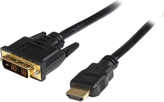 .com HDDVIMM1M - Videokabel - HDMI / DVI - HDMI (M) naar DVI-D (M) - 1 m - beschermd - zwart