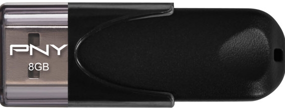 PNY Attaché 4 - USB-flashstation - 8 GB - USB 2.0