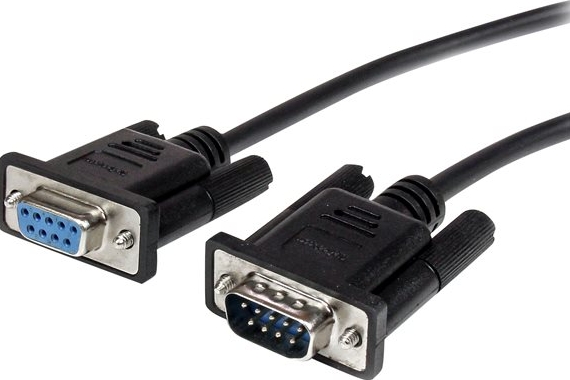 StarTech.com Zwarte straight-through DB9 RS232 seriele kabel - M/F 3 m