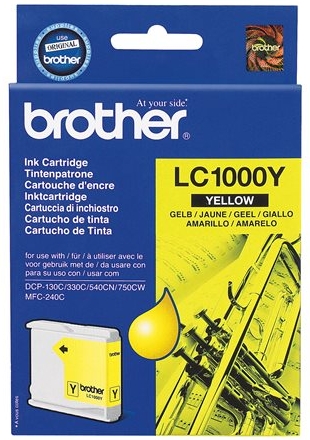 BROTHER LC1000Y - Geel - origineel - inktcartridge - voor Brother