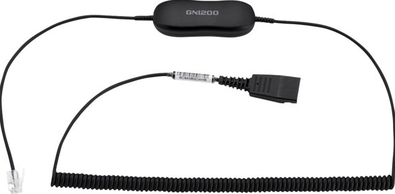 88011-102 QD Kabel - Kabel voor telefoonhoorn - Quick Disconnect (P) - 2 m - voor Cisco IP Phone 78XX, 88XX; BIZ 1500, 2300, 2400