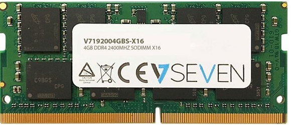 V7 192004GBS-X16 - Geheugen - DDR4 (SO-DIMM) - 4 GB: 1 x 4 GB -