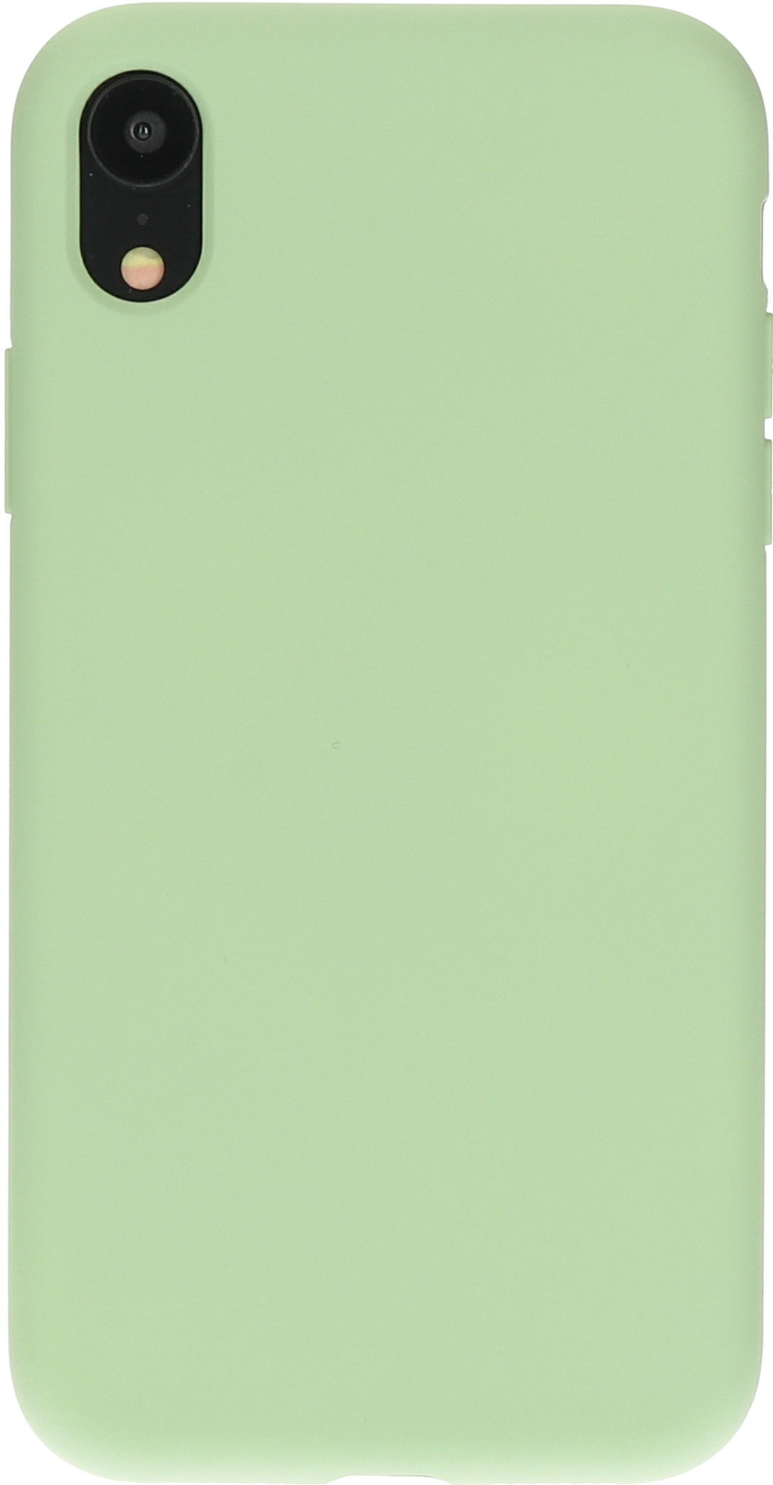 Mobiparts Siliconen Cover Case Apple iPhone XR Pistache Groen hoesje