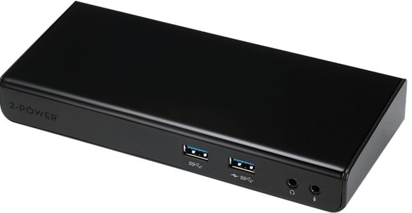 2-Power DOC0101A USB 3.0 (3.1 Gen 1) Type-B Zwart notebook dock & poortreplicator