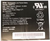 ZEBRA Tabletbatterij - lithium-polymeer - 4950 mAh - 38.1 Wu - voor