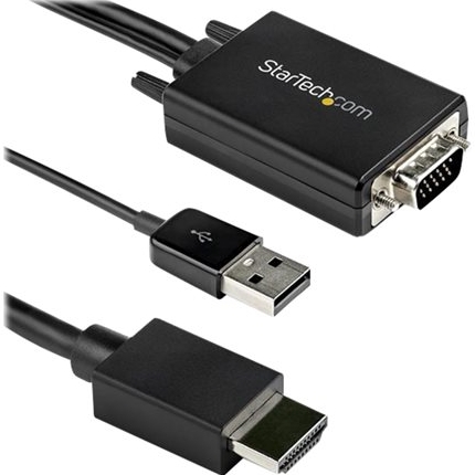 STARTECH .com 2m VGA to HDMI Converter Cable with USB Audio Support