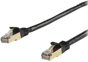 STARTECH .com 5m CAT6a netwerkkabel - zwart - CAT6a STP kabel -