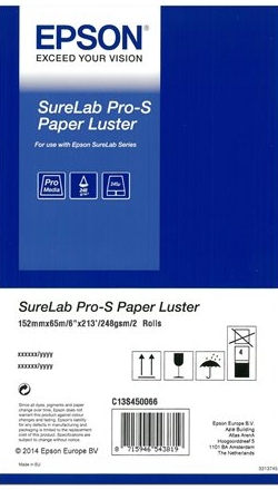 1x2 Epson SureLab Pro-S Paper Luster 152 mm x 65 m 248 g BP