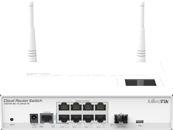 MikroTik Cloud Router Switch CRS109-8G-1S-2HnD-IN - Switch