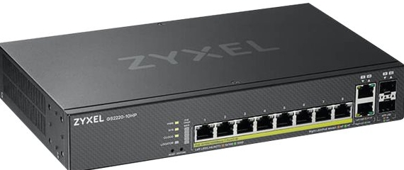 ZYXEL GS2220-10HP - Switch - Beheerd - 8 x 10/100/1000 (PoE+) + 2 x