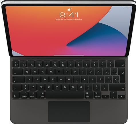 Apple MXQU2Y/A toetsenbord voor mobiel apparaat QWERTY Spaans Zwart