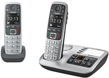 Gigaset E560A - Duo DECT telefoon - Antwoordapparaat - Ideaal voor thuis en werk - duidelijke geluid - duidelijk scherm en contrast - Zilver