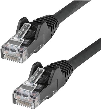 StarTech.com N6LPATCH50CMBK netwerkkabel Zwart 0,5 m Cat6 U/UTP (UTP)