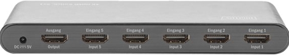 DIGITUS 4K HDMI switch DS-45317 - Videoaudio-schakelaar - 5 x HDMI -