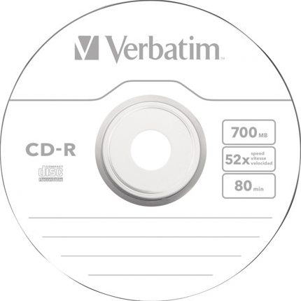 VERBATIM 100 x CD-R - 700 MB (80 min.) 52x - spindel