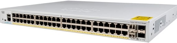 Cisco Catalyst C1000-48FP-4G-L netwerk-switch Managed L2 Gigabit Ethernet (10/100/1000) Power over Ethernet (PoE) Grijs (C1000-48fp-4g-l)