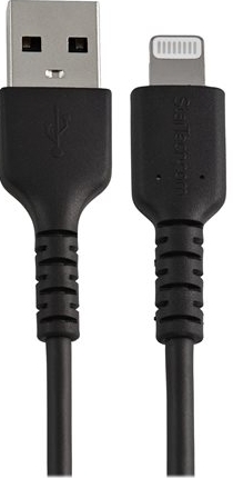 STARTECH .com 15cm(6 in) Durable Black USB-A to Lightning Cable,