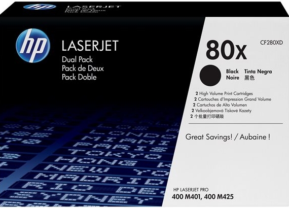 HP 80X - 2 - hoog rendement - zwart - origineel - LaserJet -