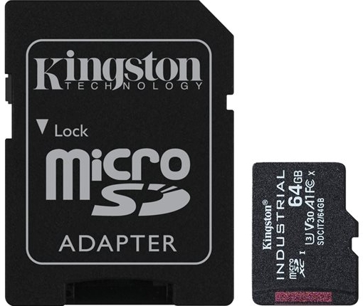 KINGSTON Industrial - Flashgeheugenkaart (microSDXC-naar-SD-adapter