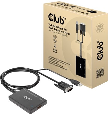 CLUB3D Club 3D - VGA-kabel - HD-15 (VGA) (M) naar HD-15 (VGA) (M) -