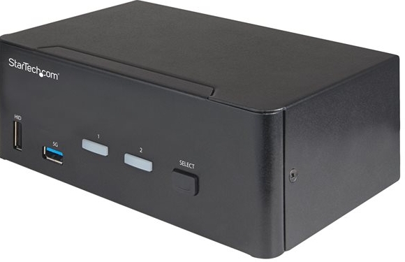 StarTech.com 2 Port Dual Monitor KVM HDMI Switch, 4K 60Hz Ultra HD