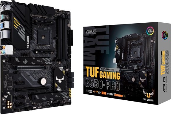 Asus TUF GAMING B550-PRO Moederbord Socket AMD AM4 Vormfactor ATX Moederbord chipset AMD® B550