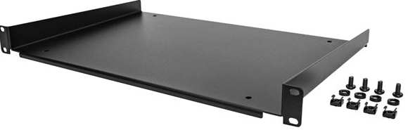 STARTECH .com 1U Fixed Server Rack Mount Shelf, 12in Deep Steel