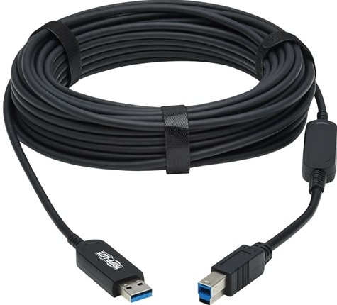 Tripp Lite USB 3.2 Gen 1 Plenum-Rated Fiber Active Optical Cable (AOC)