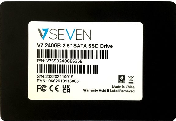 V7 240GB V7 2.5in SSD BULK PK 7mm 3D TLC