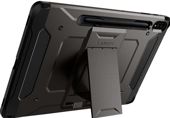 Spigen Tough Armor Pro Samsung Galaxy Tab S8+/S7+/S7 FE Hoes Gunmetal