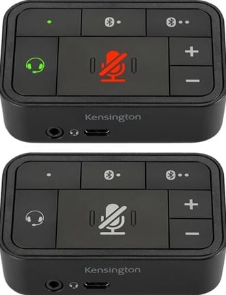 Kensington 3-in-1 Pro Audio Headset Switch - Zwart